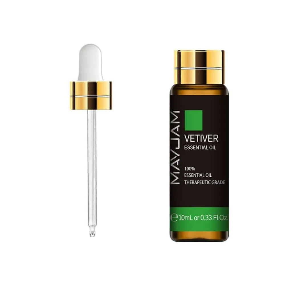 10ml Pure Natural Sage Body Essential Oils Basil Vetiver Myrrh Camphor Pepper
