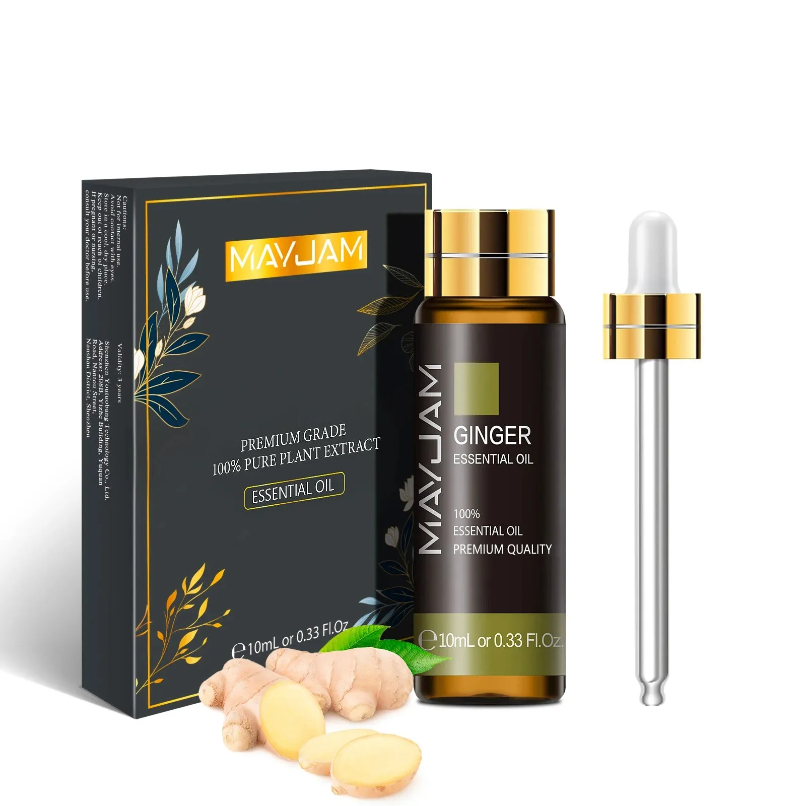 10ml Pure Natural Sage Body Essential Oils Basil Vetiver Myrrh Camphor Pepper