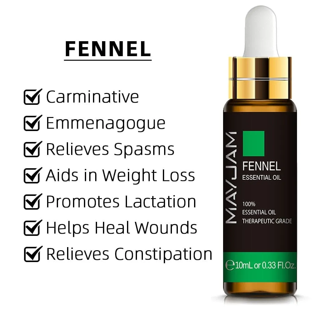 10ml Pure Plant Essential Oil for Humidifier Diffusers Mint Lavender Tea Tree