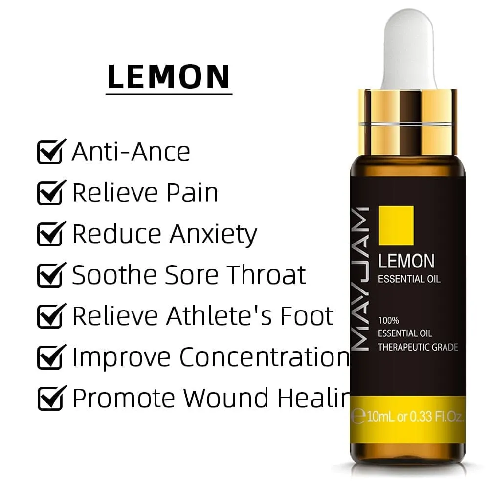 10ml Pure Plant Essential Oil for Humidifier Diffusers Mint Lavender Tea Tree