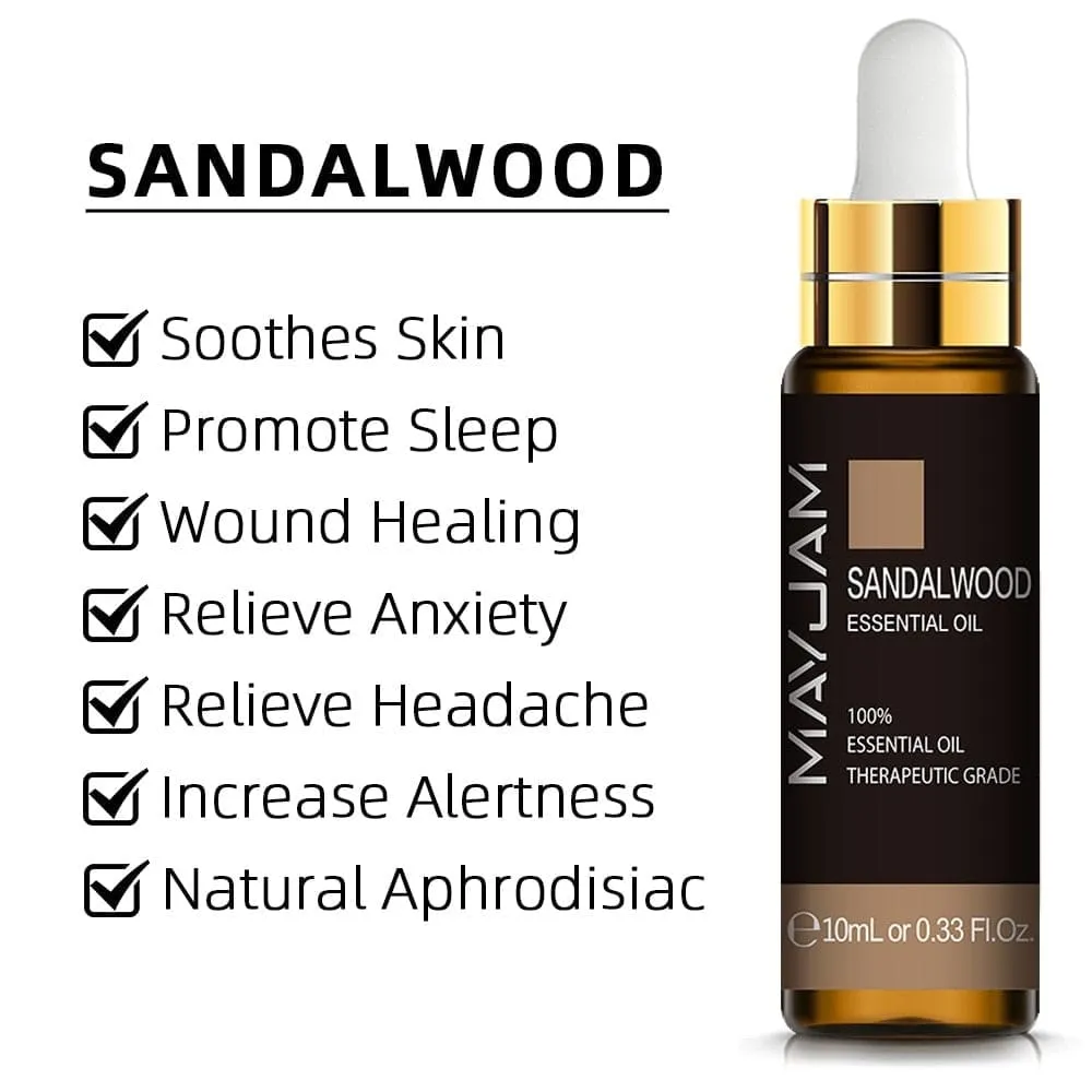 10ml Pure Plant Essential Oil for Humidifier Diffusers Mint Lavender Tea Tree