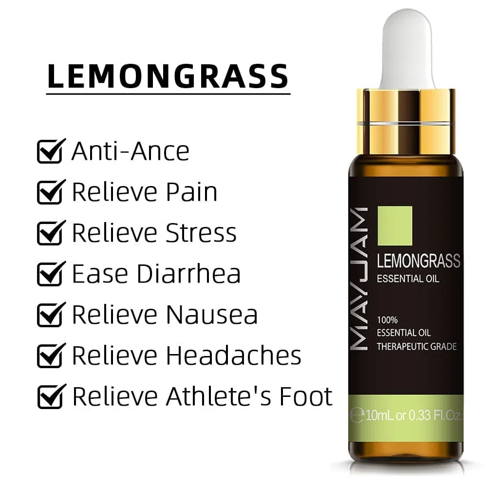 10ml Pure Plant Essential Oil for Humidifier Diffusers Mint Lavender Tea Tree