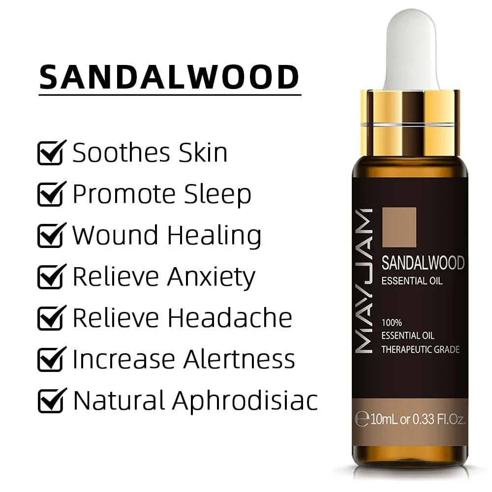 10ml Pure Plant Essential Oil for Humidifier Diffusers Mint Lavender Tea Tree