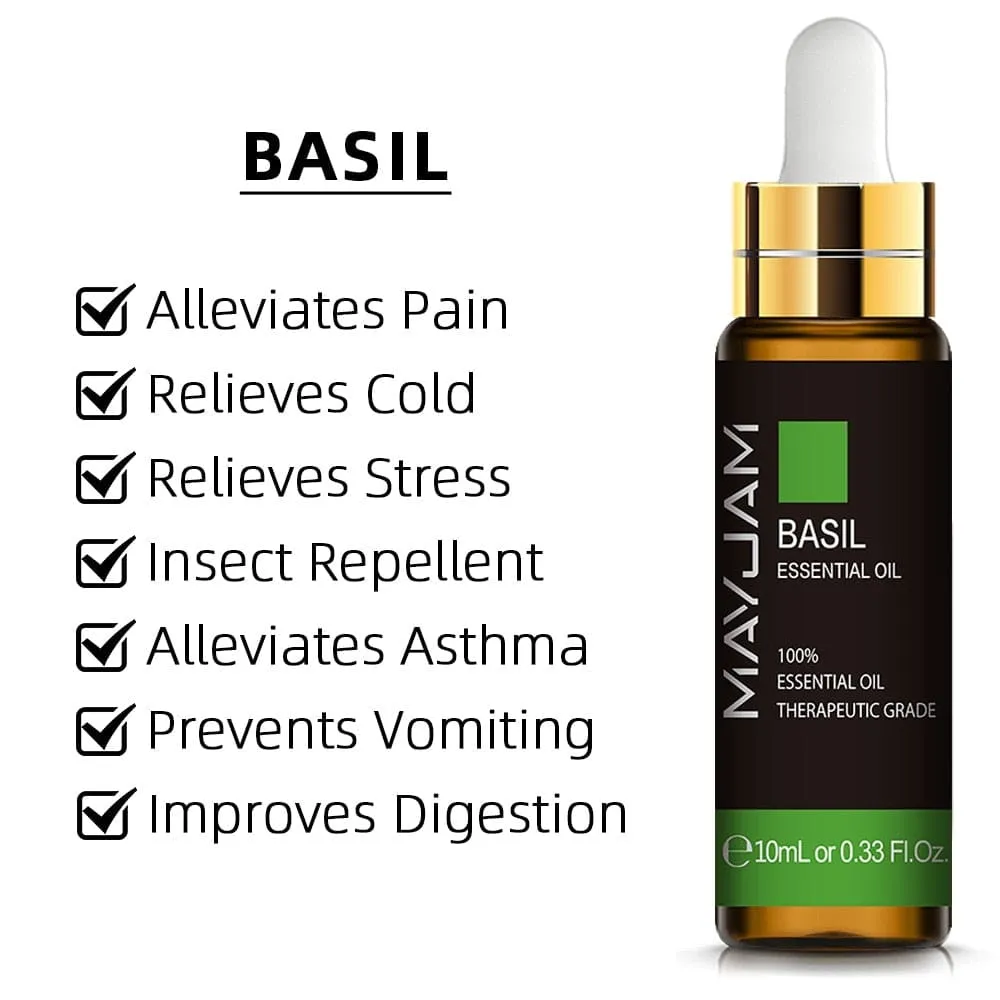 10ml Pure Plant Essential Oil for Humidifier Diffusers Mint Lavender Tea Tree