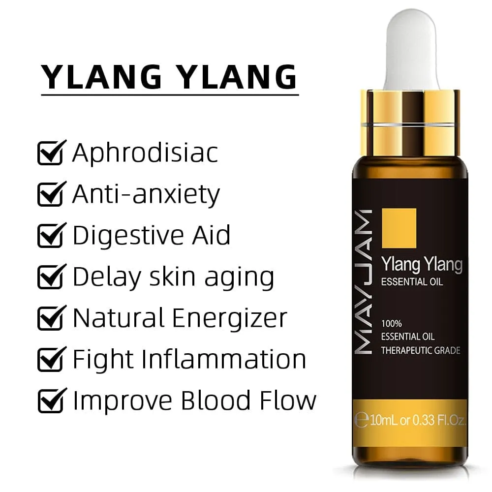 10ml Pure Plant Essential Oil for Humidifier Diffusers Mint Lavender Tea Tree