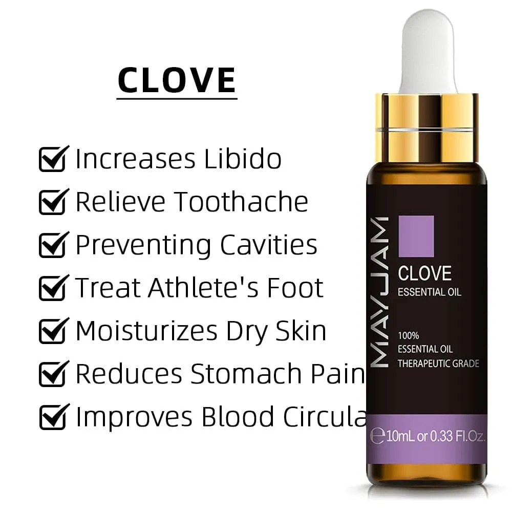 10ml Pure Plant Essential Oil for Humidifier Diffusers Mint Lavender Tea Tree