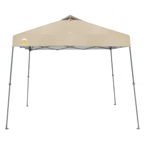 11' x 11' Base 9' x 9' Top Instant Pop Up Canopy w/Carry Bag, Beige (Open Box)