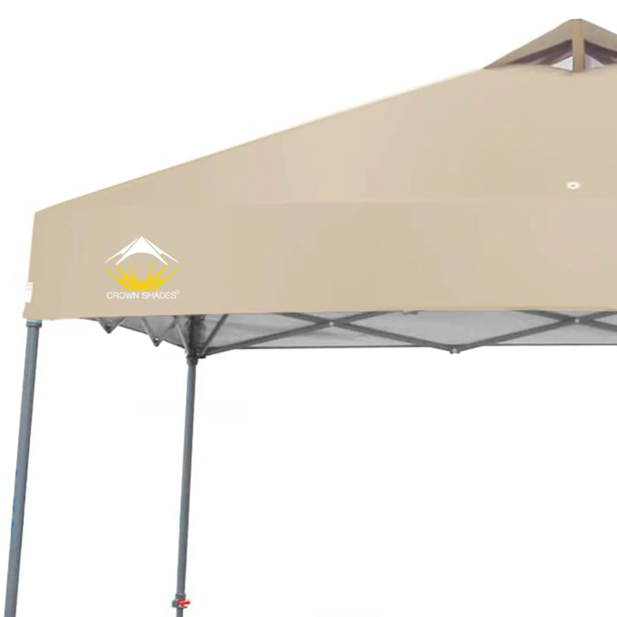 11' x 11' Base 9' x 9' Top Instant Pop Up Canopy w/Carry Bag, Beige (Open Box)