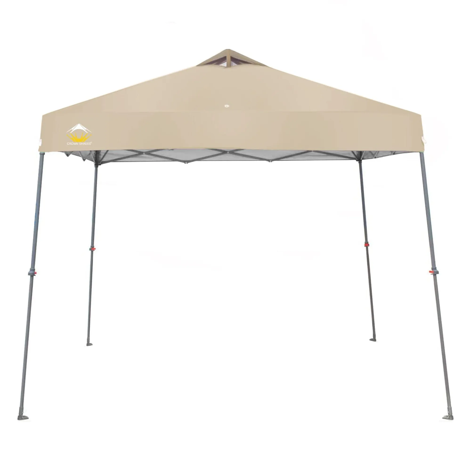 11' x 11' Base 9' x 9' Top Instant Pop Up Canopy w/Carry Bag, Beige (Open Box)