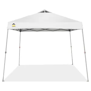 11' x 11' Base 9' x 9' Top Instant Pop Up Canopy w/Carry Bag, White (Open Box)