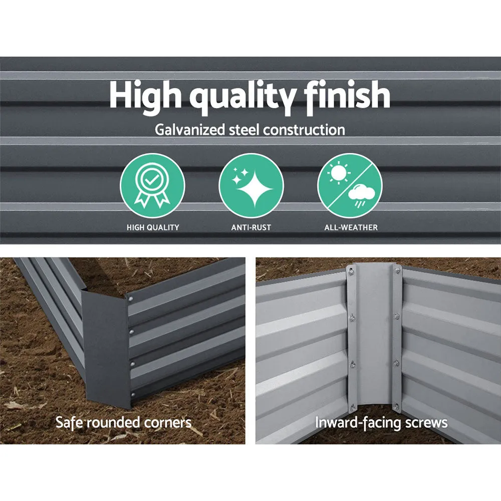 210 x 90 Aluminum Galvanized Steel Garden Bed