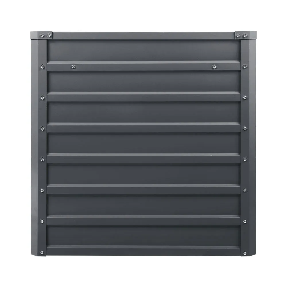 240X80X77CM Galvanised Raised Steel Instant Planter 2N1