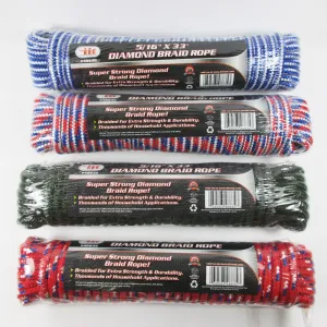 3 Diamond Braid Started Pull Rope 5/16" Lawn Mowers Heavy Duty Saw Push Strength