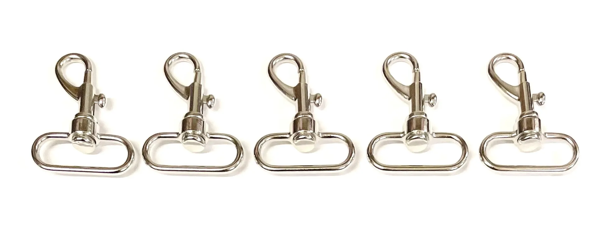 38mm Light Swivel Trigger Clips Hooks Nickel Plated Webbing Dog Leads Bags x1 x2 x5 x10