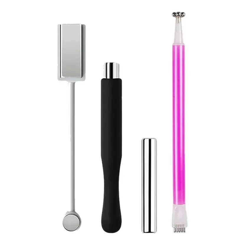 4pcs Magnetic Nail Art Tool for Absorbing Gel Stone Pattern Magnet Bar for Crystal Nail Enhancement