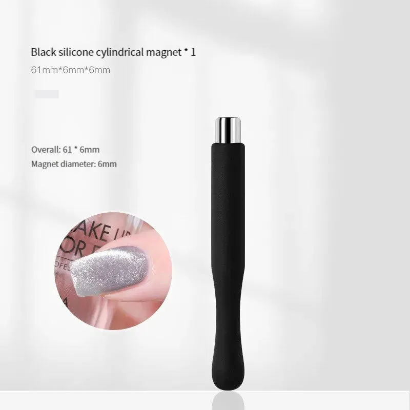 4pcs Magnetic Nail Art Tool for Absorbing Gel Stone Pattern Magnet Bar for Crystal Nail Enhancement