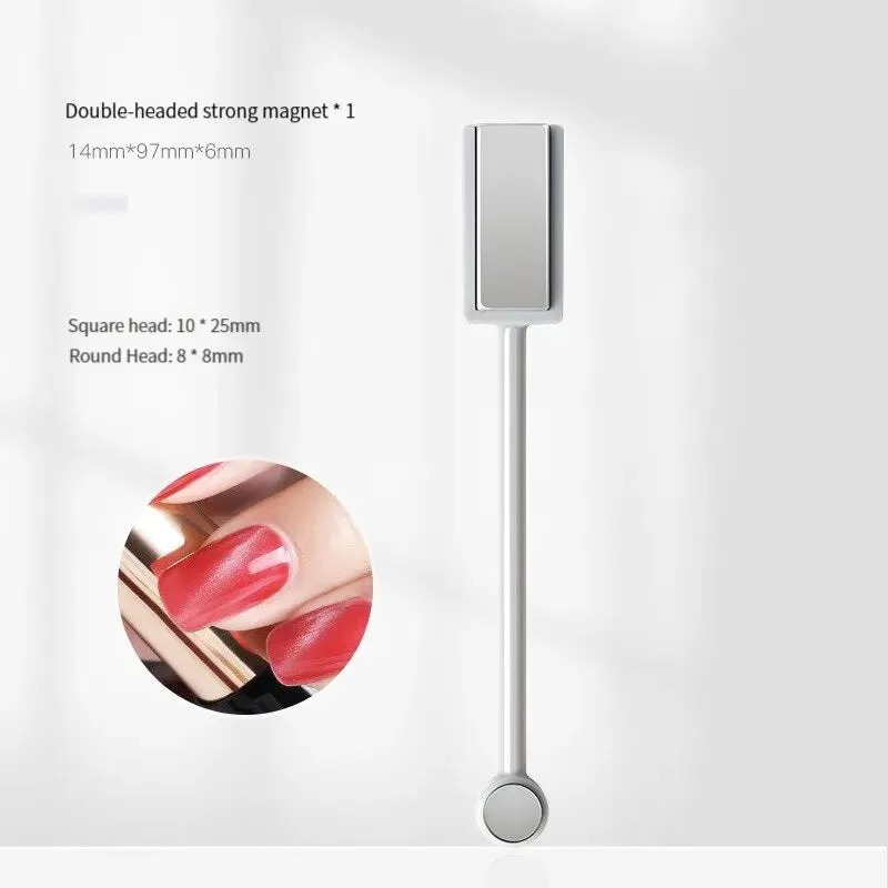 4pcs Magnetic Nail Art Tool for Absorbing Gel Stone Pattern Magnet Bar for Crystal Nail Enhancement