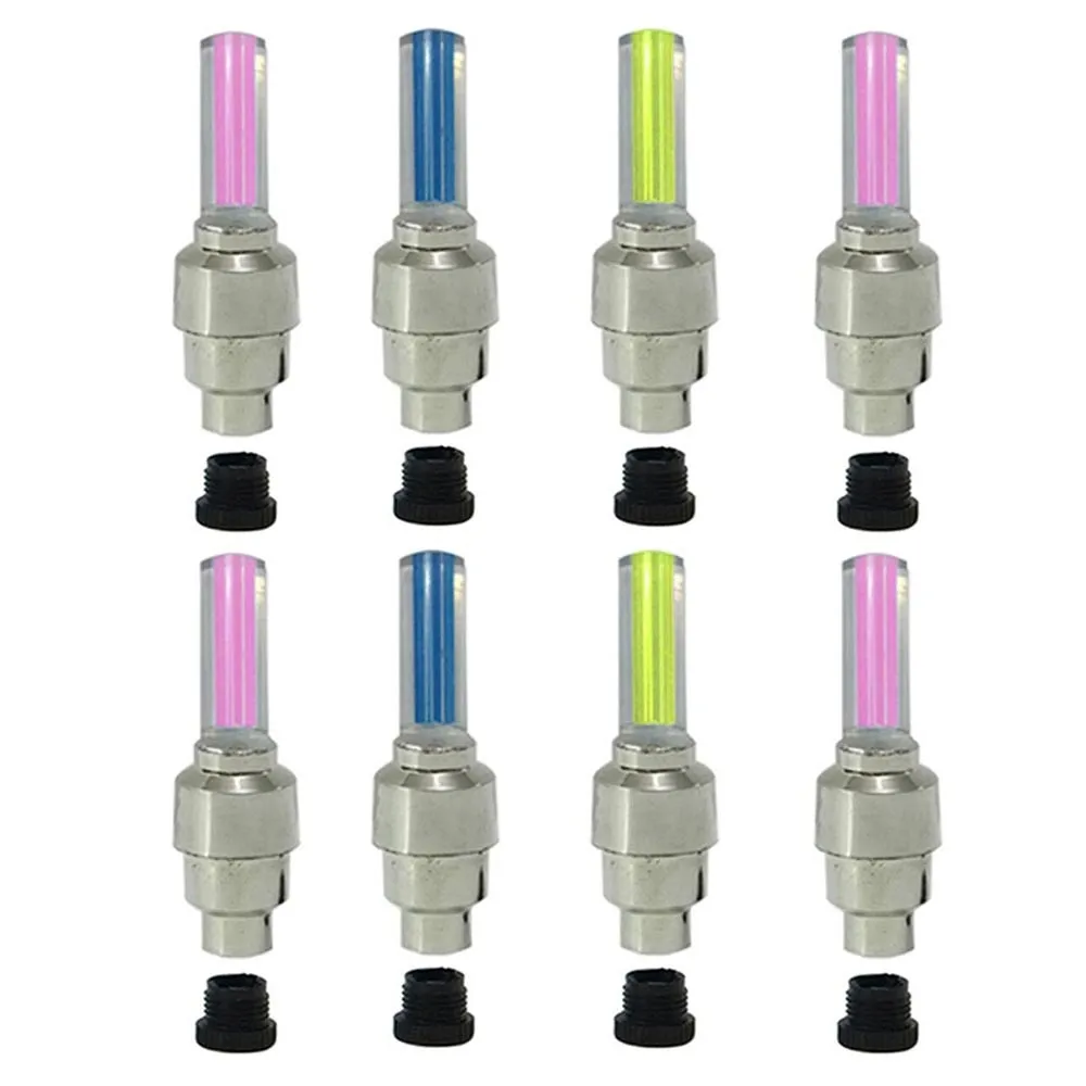 8PC Bike Wheel Lights Bright Tire Safety Cycling Cool Visible Bicycle Decoration