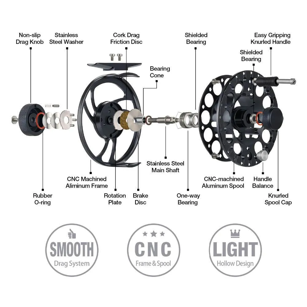 Aluminum Alloy Fly Fishing Reel