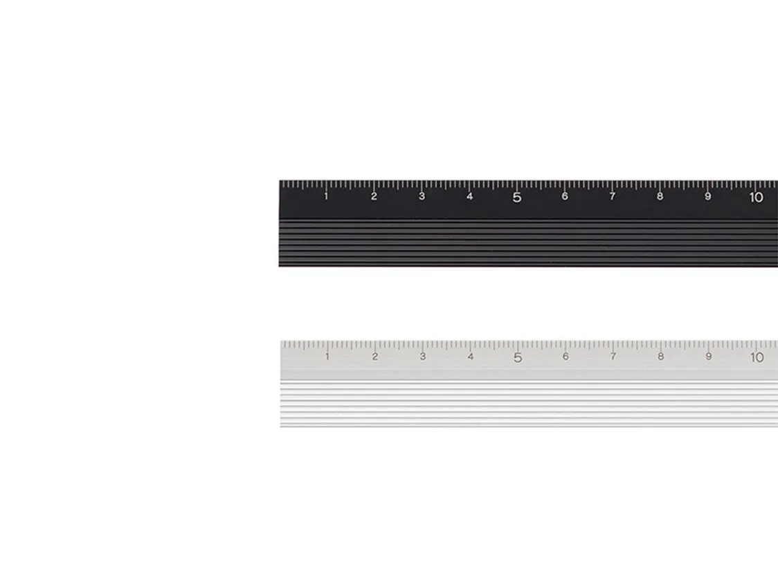 Aluminum Ruler 15cm Black