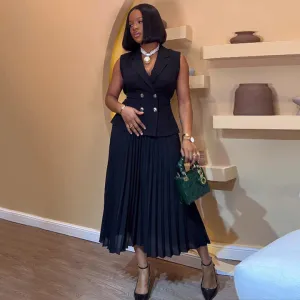 Casual 2 Piece Set for Women V-طقم نسائي كاجوال