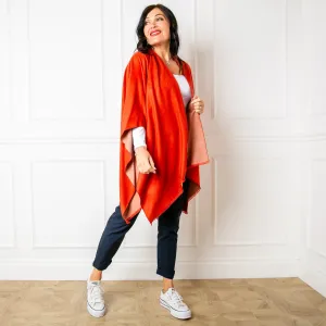 Cinnamon & Fudge Tess Reversible Poncho Wrap by Tilley & Grace