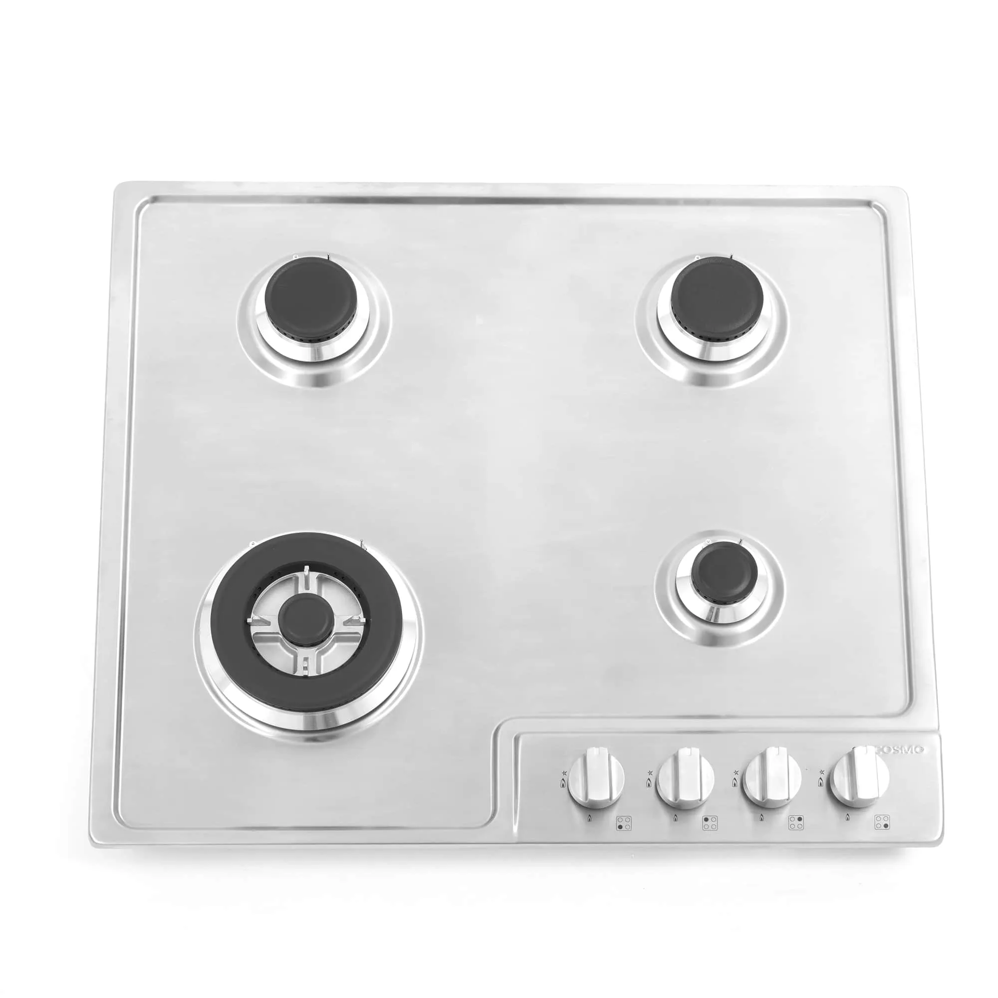 Cosmo 24-Inch Gas Cooktop with 4 Burners in Stainless Steel (COS-640STX-E)