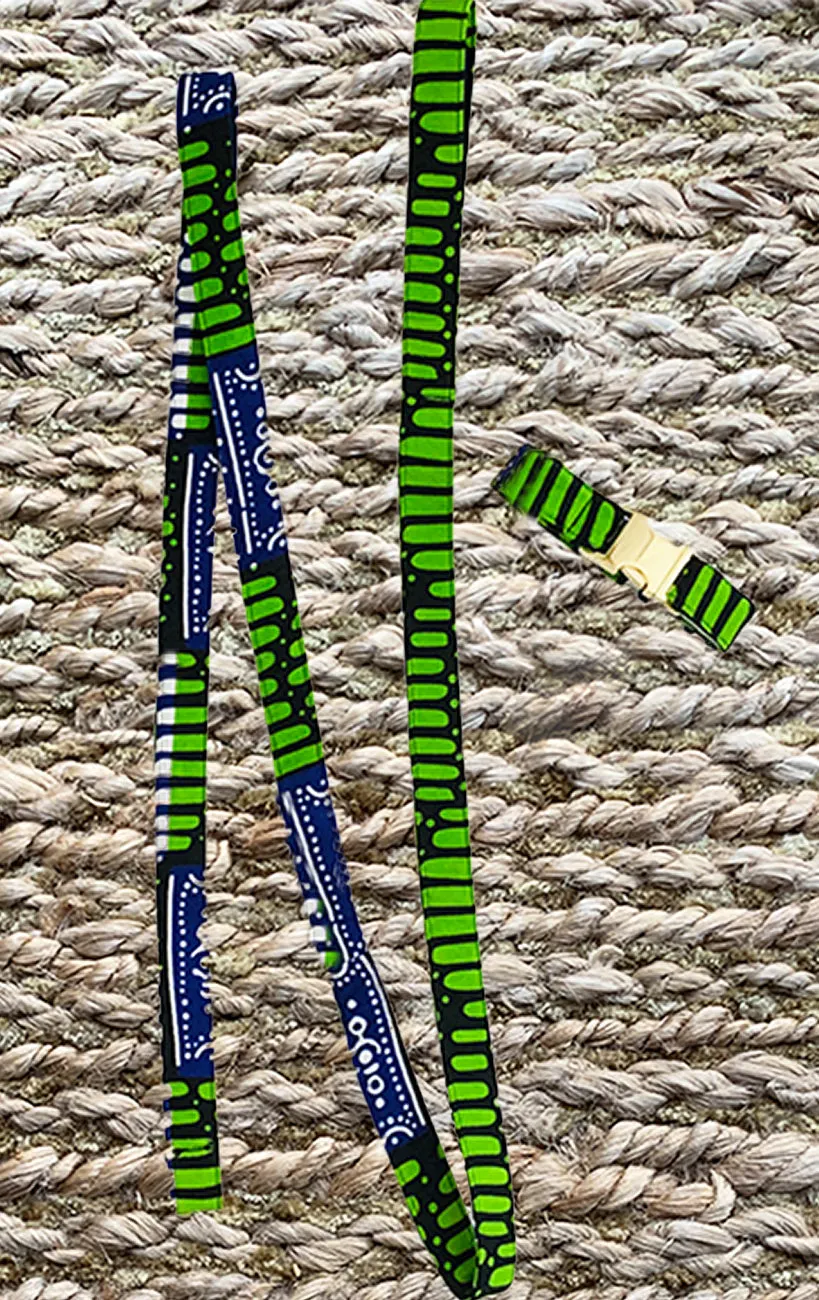 Doggy Matching Leash - Apple Green/Navy