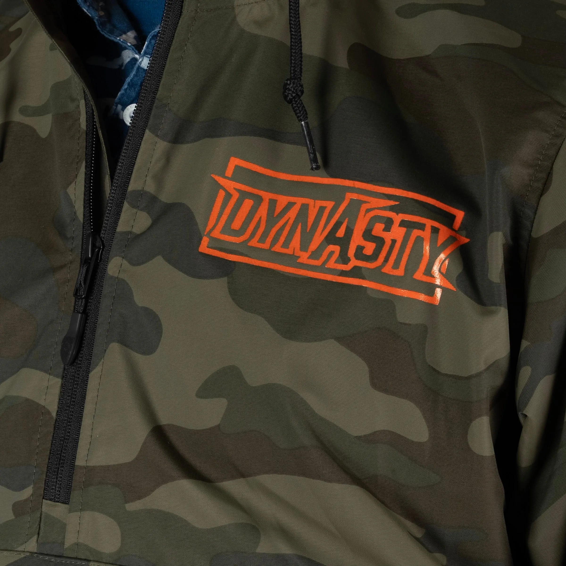 Dynasty Tournament Rain Jacket- Green Camo/ Orange print
