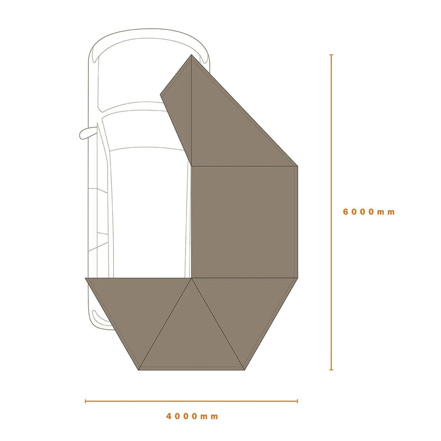 ECLIPSE 270 AWNING G2 RIGHT (Open Box)