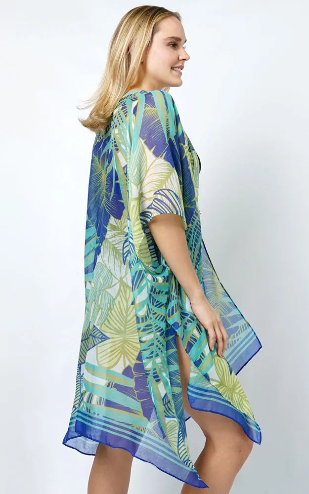 EVT5101 TROPICAL PRINT KIMONO
