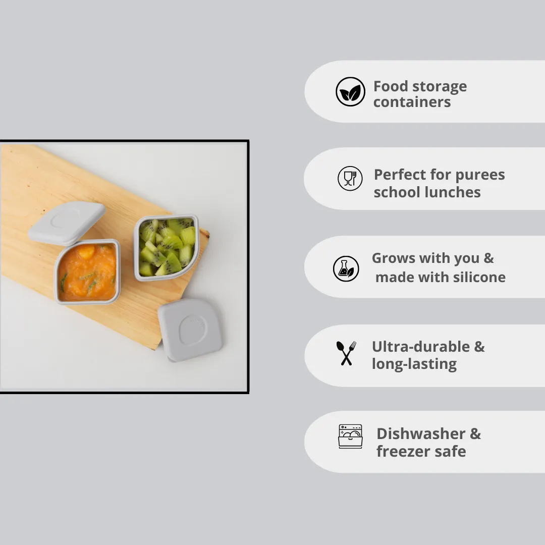 Leakproof Silipods Set of Two-Peach