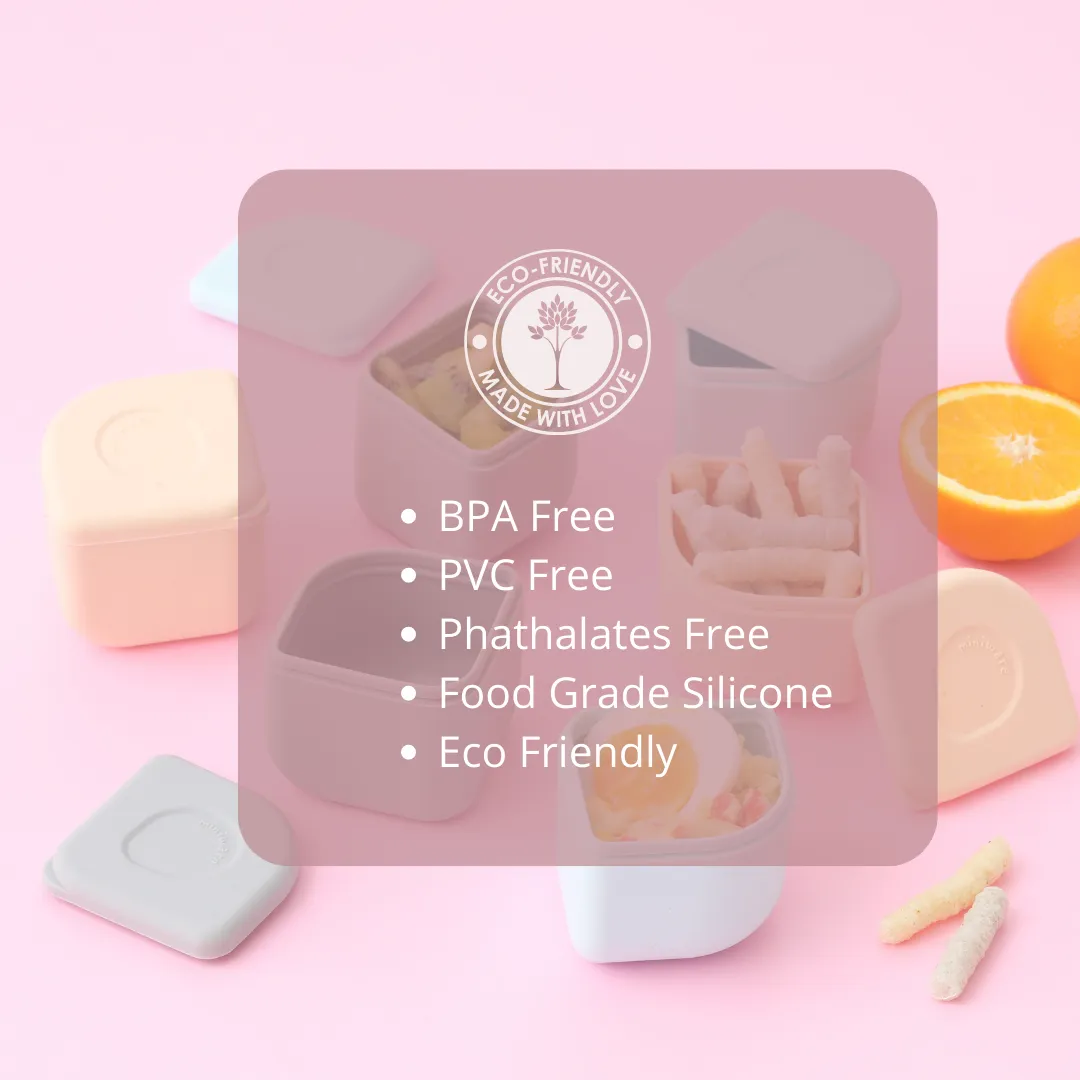 Leakproof Silipods Set of Two-Peach