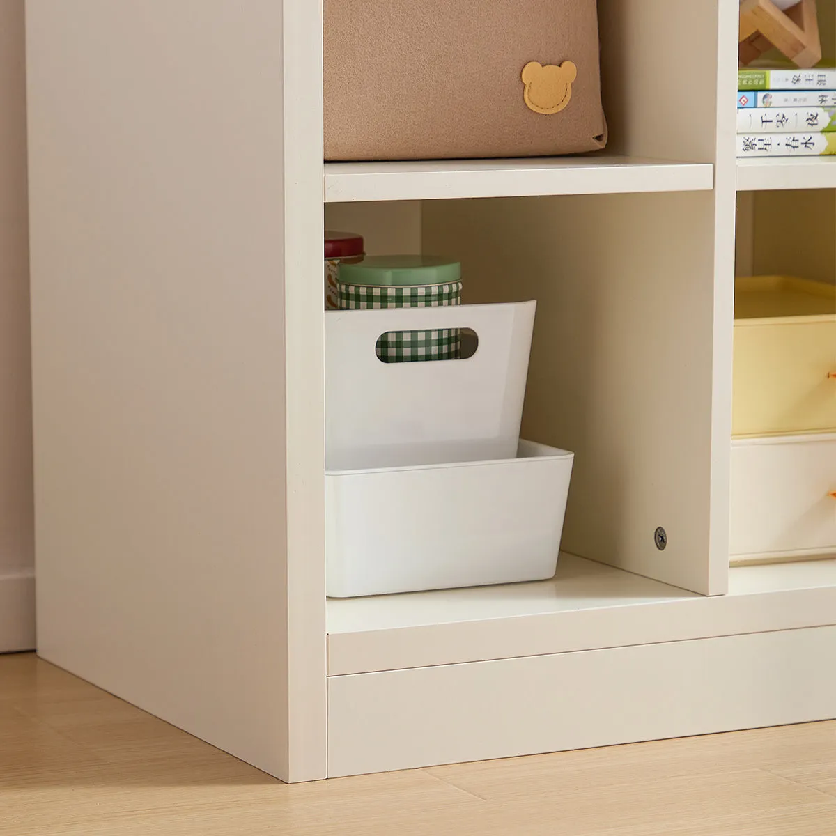 Lucas Kids White Grid Display Cabinet
