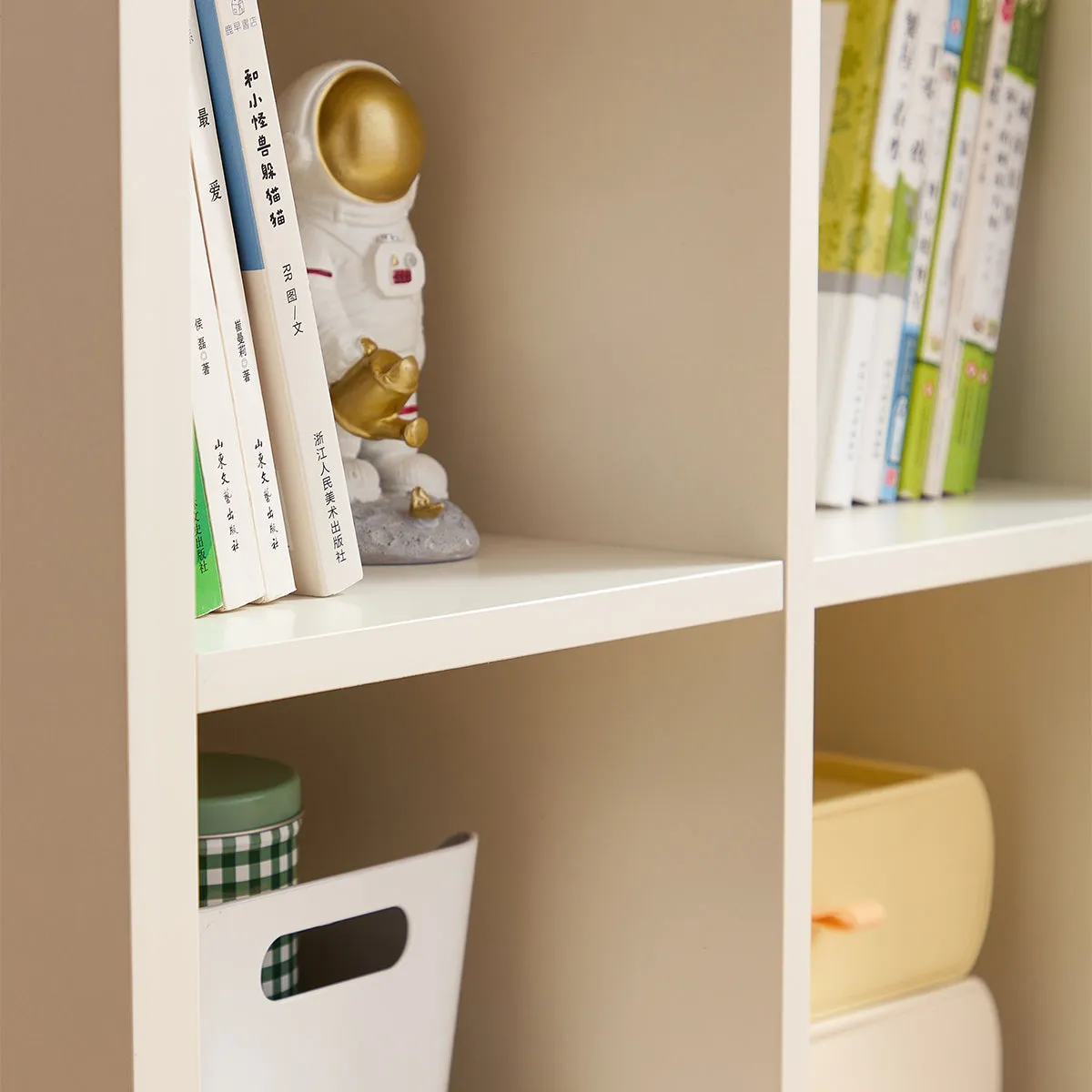Lucas Kids White Grid Display Cabinet