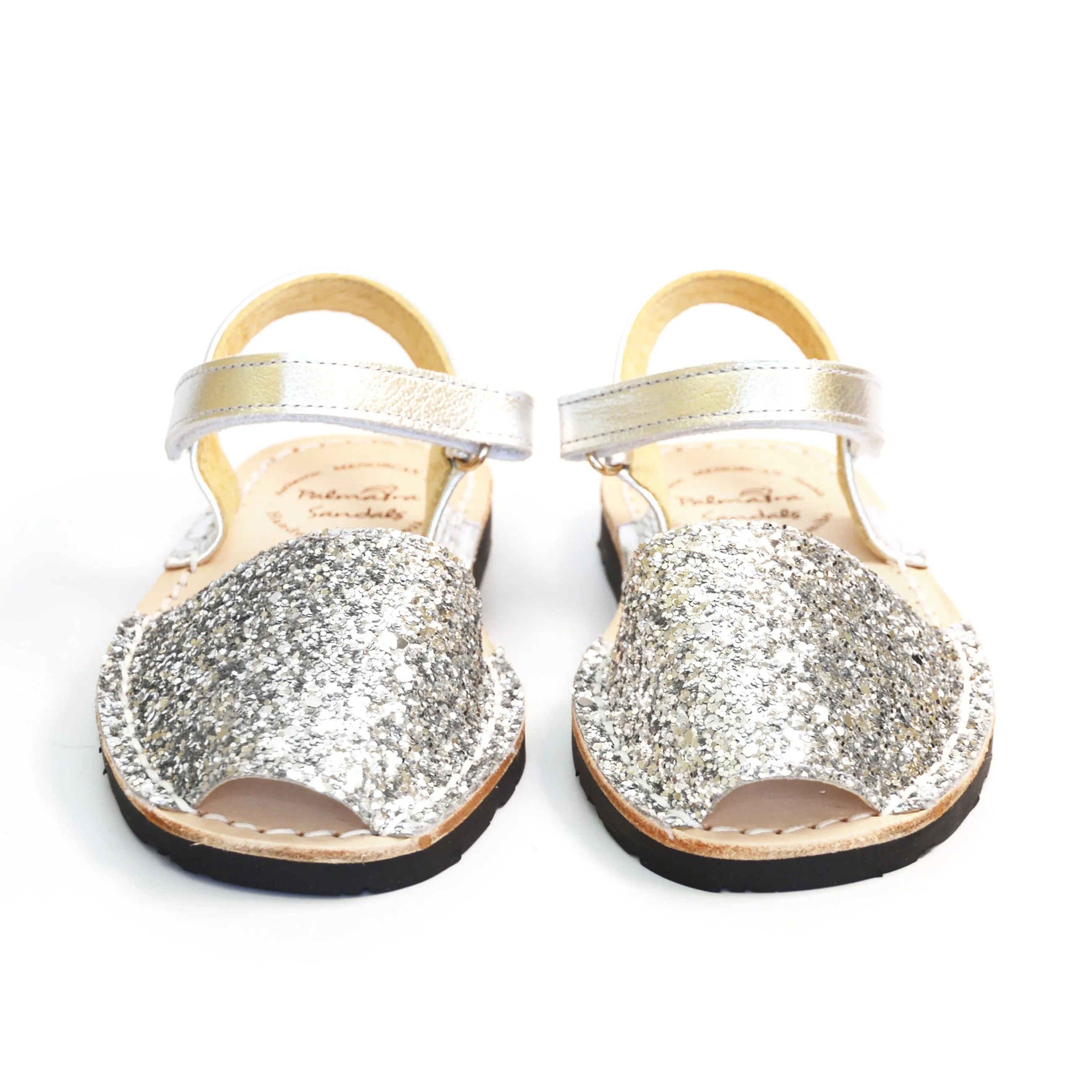 Silver Glitter Hook and Loop