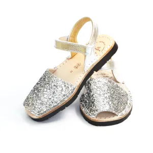 Silver Glitter Hook and Loop