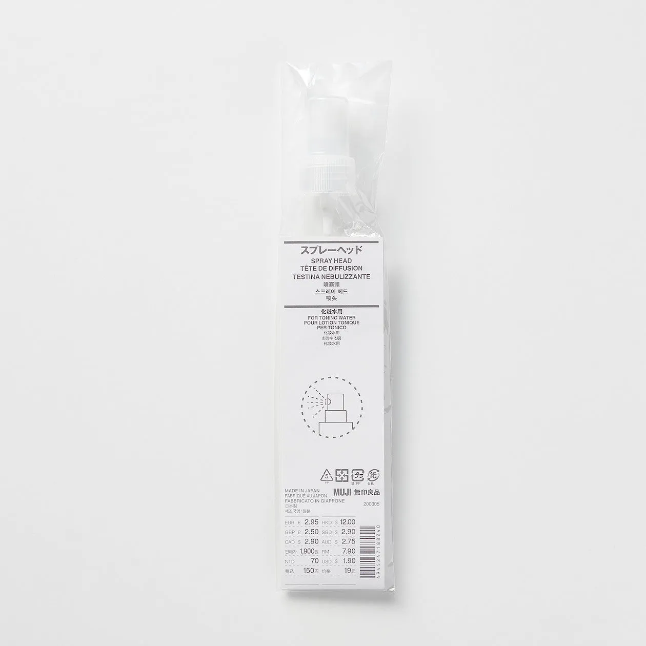 Spray Head For Toning Water