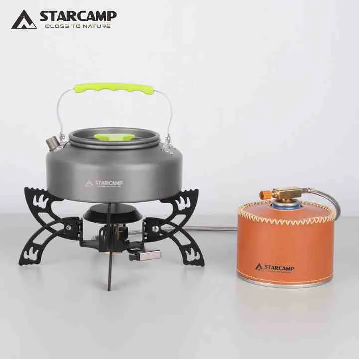 STARCAMP 3800W Outdoor Solo Backpack Hiking Foldable Camping Butane Gas Stove Portable Gas Burner ستاركامب 3800 واط حقيبة ظهر فردية خارجية قابلة للطي للتخييم والمشي لمسافات طويلة وموقد غاز البوتان المحمول