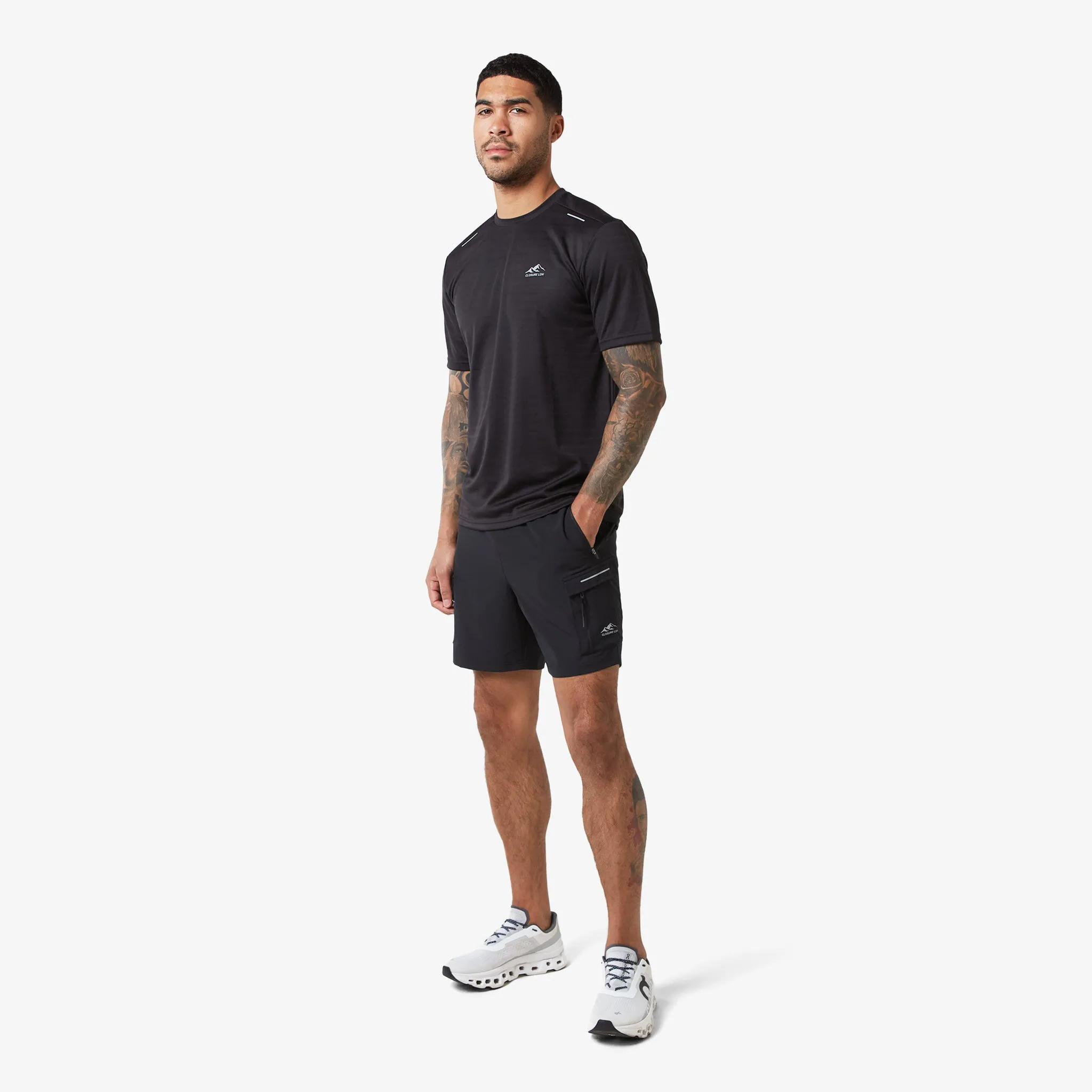 Tech Cargo Performance Short | Black