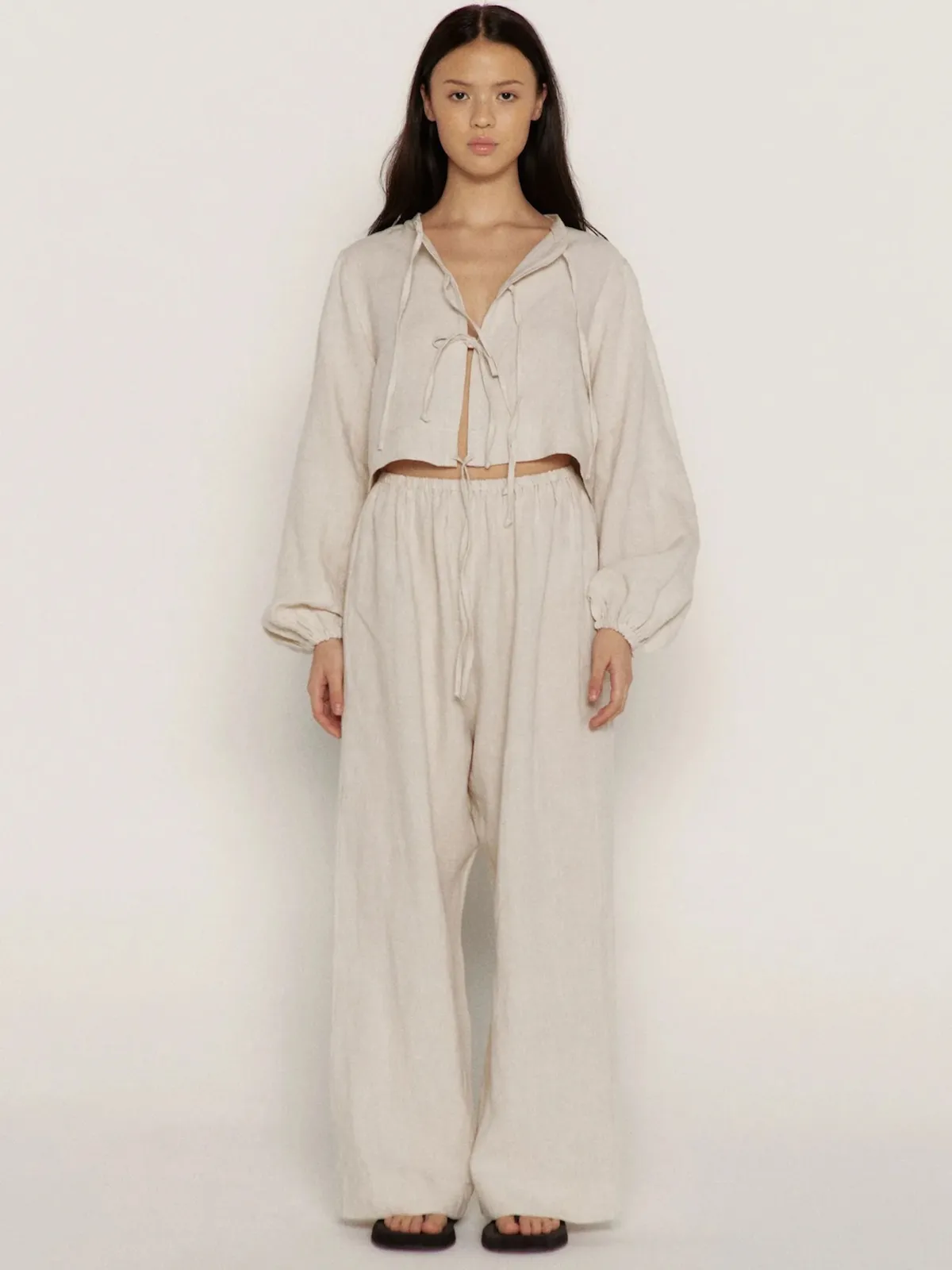The Trouser, Oat Linen